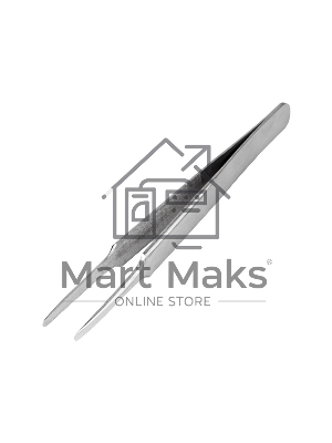 Пинцет прямой с закругленными кончиками 125 мм (блистер) Rexant