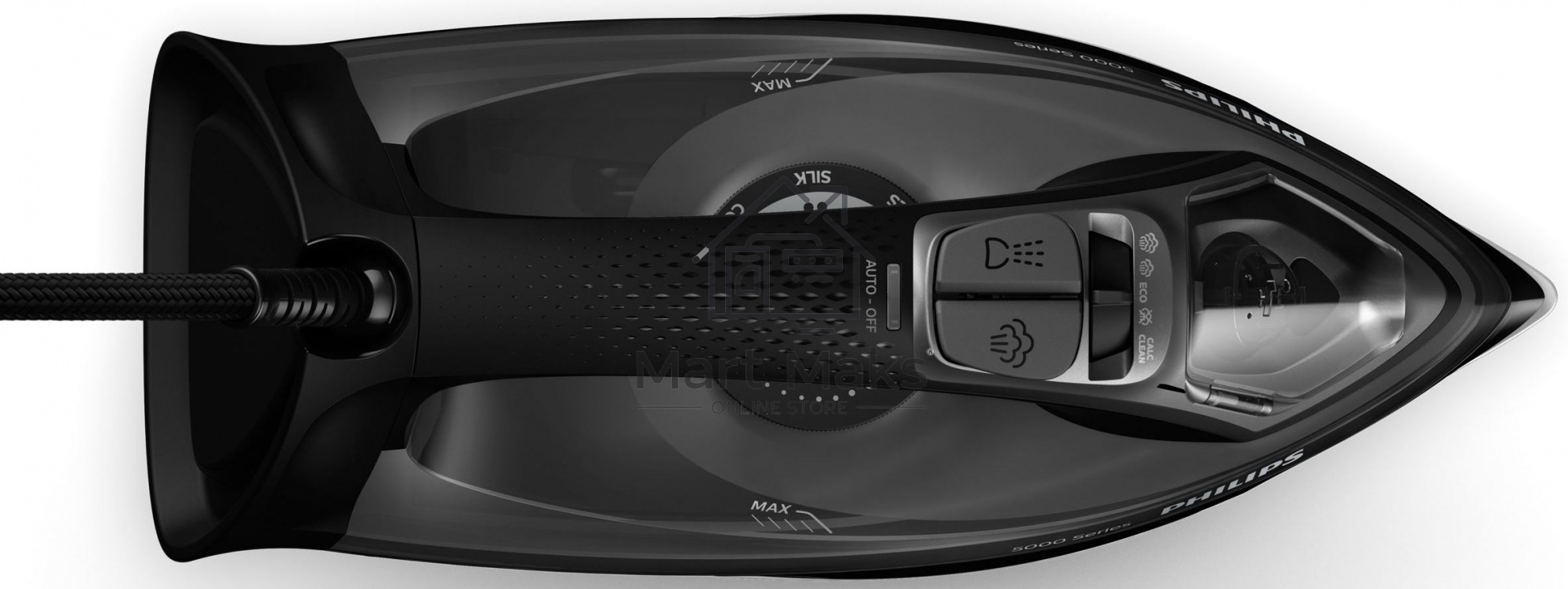 Утюг электрический Philips 2400 Вт, удар 200 г, пар 45 г/мин, SteamGlide Plus