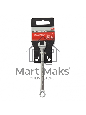 Ключ комбинированный Matrix, 8 мм, CrV, матовый хром