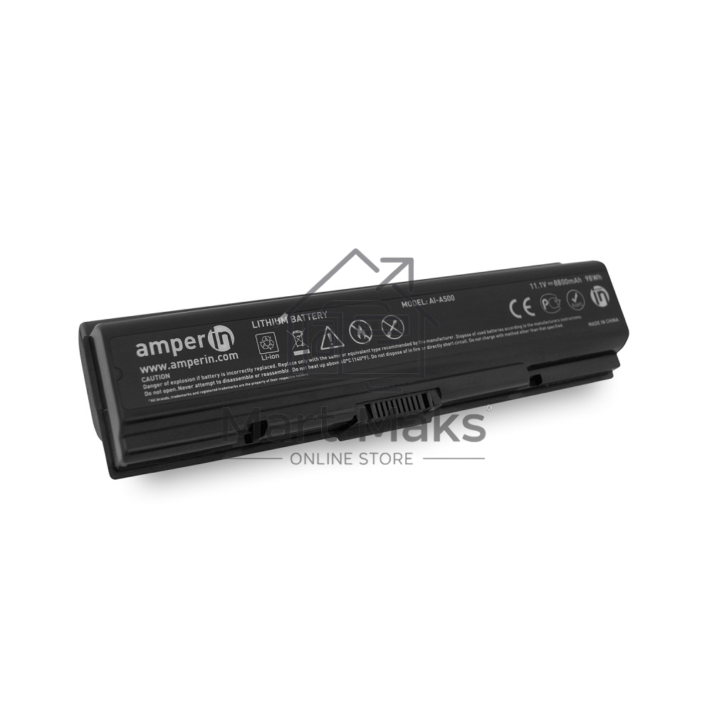 Аккумуляторная батарея Amperin для ноутбука Toshiba Satellite A500 11.1V 8800mAh (98Wh)
