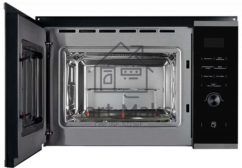 Микроволновая печь встраиваемая Kuppersberg HMW 650 BX/электронное управление, мощность микроволновой печи 900 Вт, мощность  кварцевого гриля 1000 Вт, 5 уровней мощности, функция кварцевый гриль, функция автоматического разморажив, функция ручного размора