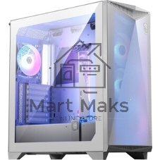Компьютерный корпус MSI MPG GUNGNIR 300R AIRFLOW White, Midi Tower, EATX,2xUSB 3.2 Gen 1, 1xUSB 3.2 Gen2 Type-C,4x120мм PWM ARGb Fan, ARGb+PWM Control Board, Tempered Glass Window