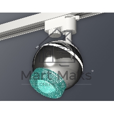 Светильник Ambrella light XT1104004 PSL/BL серебро полированное/голубой GU5.3 LED 3W 4200K (A2520, C1104, N7194)