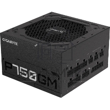 Блок питания Gigabyte P750GM (GP-P750GM), 750Вт, 80 PLUS Gold, 120мм, модульный, черный