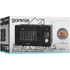 Микроволновая печь Gorenje MO20A4BH черный, 20 л, 800 Вт, переключатели - кнопки, поворотный механизм