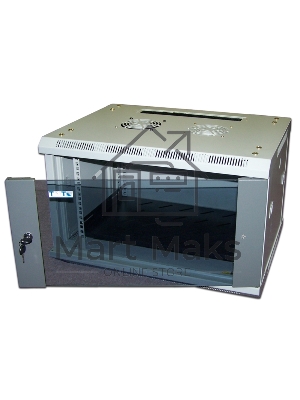 Шкаф настенный 2, 18U 600x450, стеклянная дверь