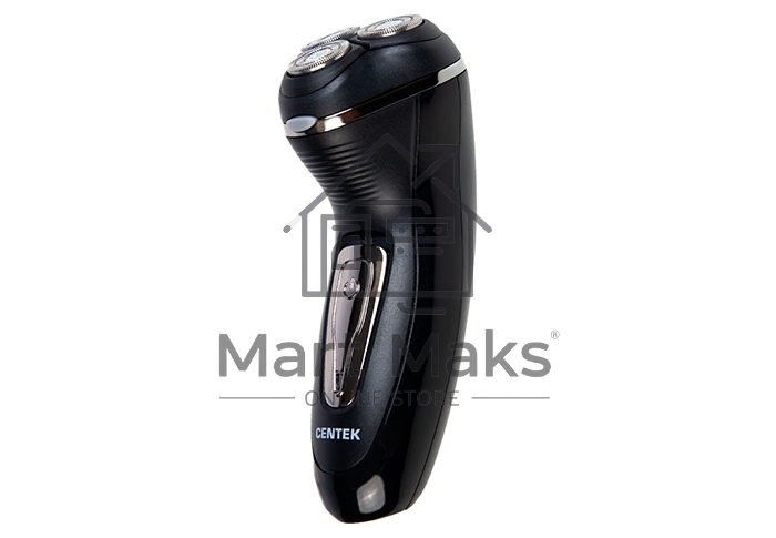 Электробритва Centek CT-2166 (хром/черный) ротор, АККУМУЛЯТОР + РАБОТА ОТ СЕТИ,триммер
