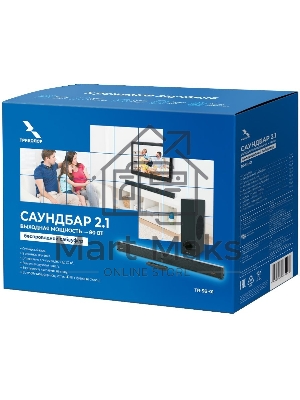 Саундбар Триколор TR-SB-01 2.1 80Вт+40Вт черный