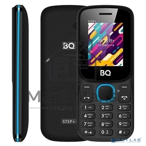 Мобильный телефон BQ 1848 Step+ черный/синий