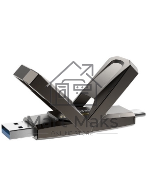 Флешка USB Netac US5 1Tb USB 3.2+TypeC Solid State Flash, up to 550MB/500Mb/s