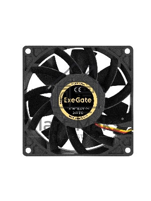 Вентилятор для корпуса ExeGate EX09238S3P-24 черный, 92 мм, 4500 об/мин, 48.3 дБ, 3 pin