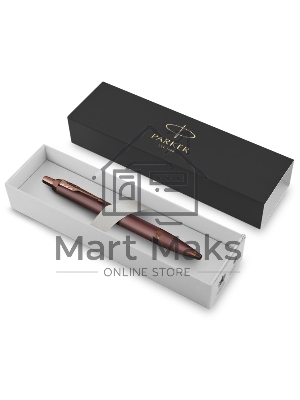 Ручка шариковая Parker IM Monochrome K328 (2190514) Burgundy PVD, M, синие чернила, подарочная коробка
