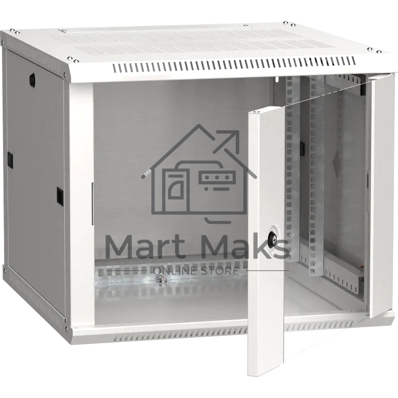 Шкаф ITK LINEA W 9U 600x600 мм дверь стекло, RAL7035