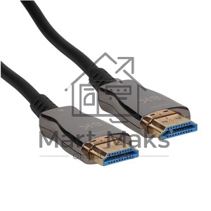 Кабель HDMI Wize AOC-8K-HM-HM-70M оптический, 70 м, 8K/60HZ, 4:4:4, v.2.1, ARC, 19M/19M, черный, коробка