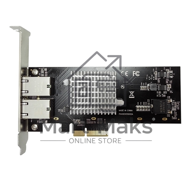 Сетевая карта 10G Dual Port RJ45 PCIe Ethernet Adapter with Intel X550-AT2 Chipset
