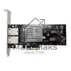 Сетевая карта 10G Dual Port RJ45 PCIe Ethernet Adapter with Intel X550-AT2 Chipset