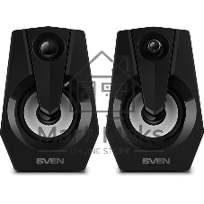 Акустическая система SVEN 370 2.0 черные (2x2W, USB, RGb подсветка)