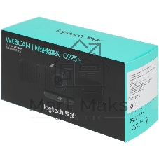 Веб-камера Logitech C925e 1920x1080, 30 кадр/с, USB Type-A, микрофон (2 шт, шумоподавление), автоматическая фокусировка, автоосвещение, шторка приватности, универсальное крепление