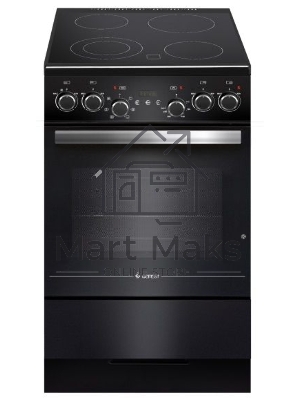 Плита электрическая Gefest ЭП Н Д 5560-03 0057 черный, конфорок 4 электрических, духовка 55 л, 50 см x 85 см x 58.5 см
