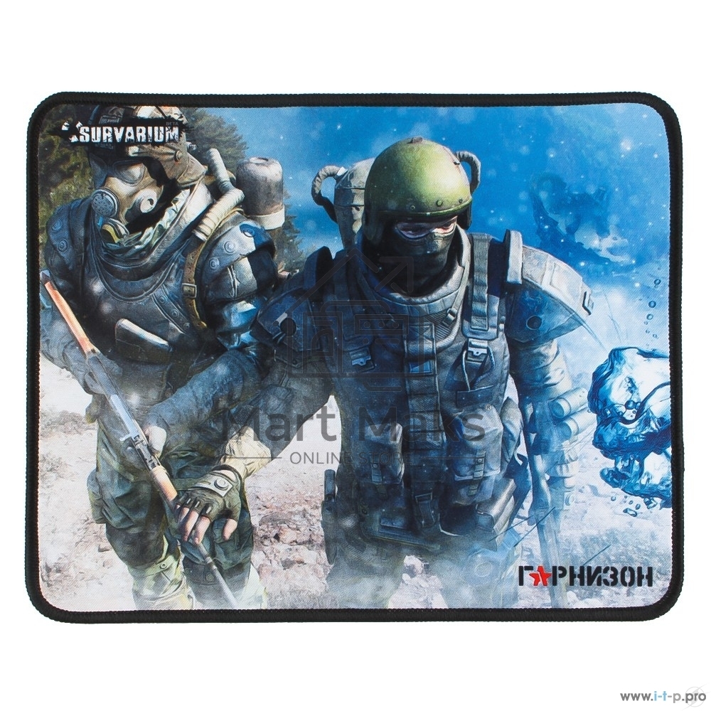 Коврик для мыши Гарнизон GMP-105, игровой, дизайн - игра Survarium, ткань/резина, размеры 200 x 250 x 3 мм