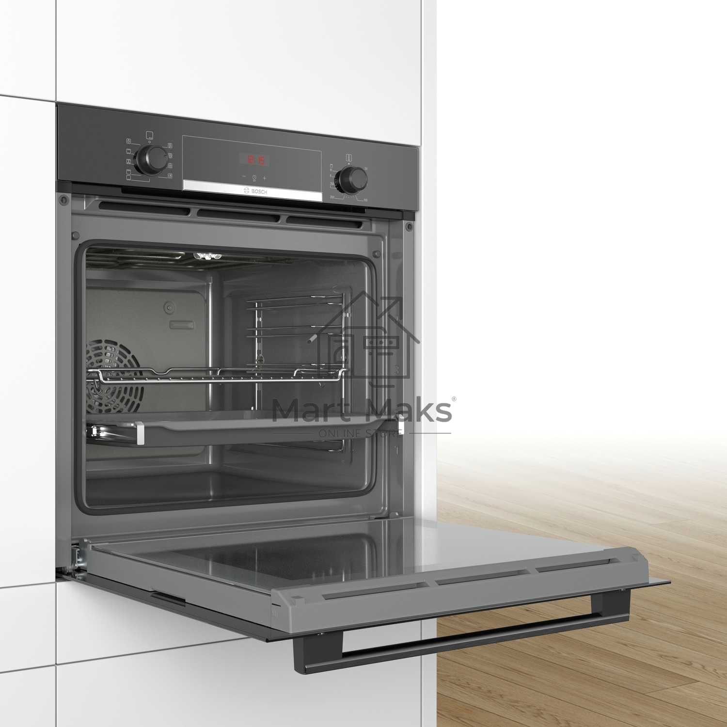 Духовой шкаф электрический Bosch HBA534EB0 черный, встраиваемый