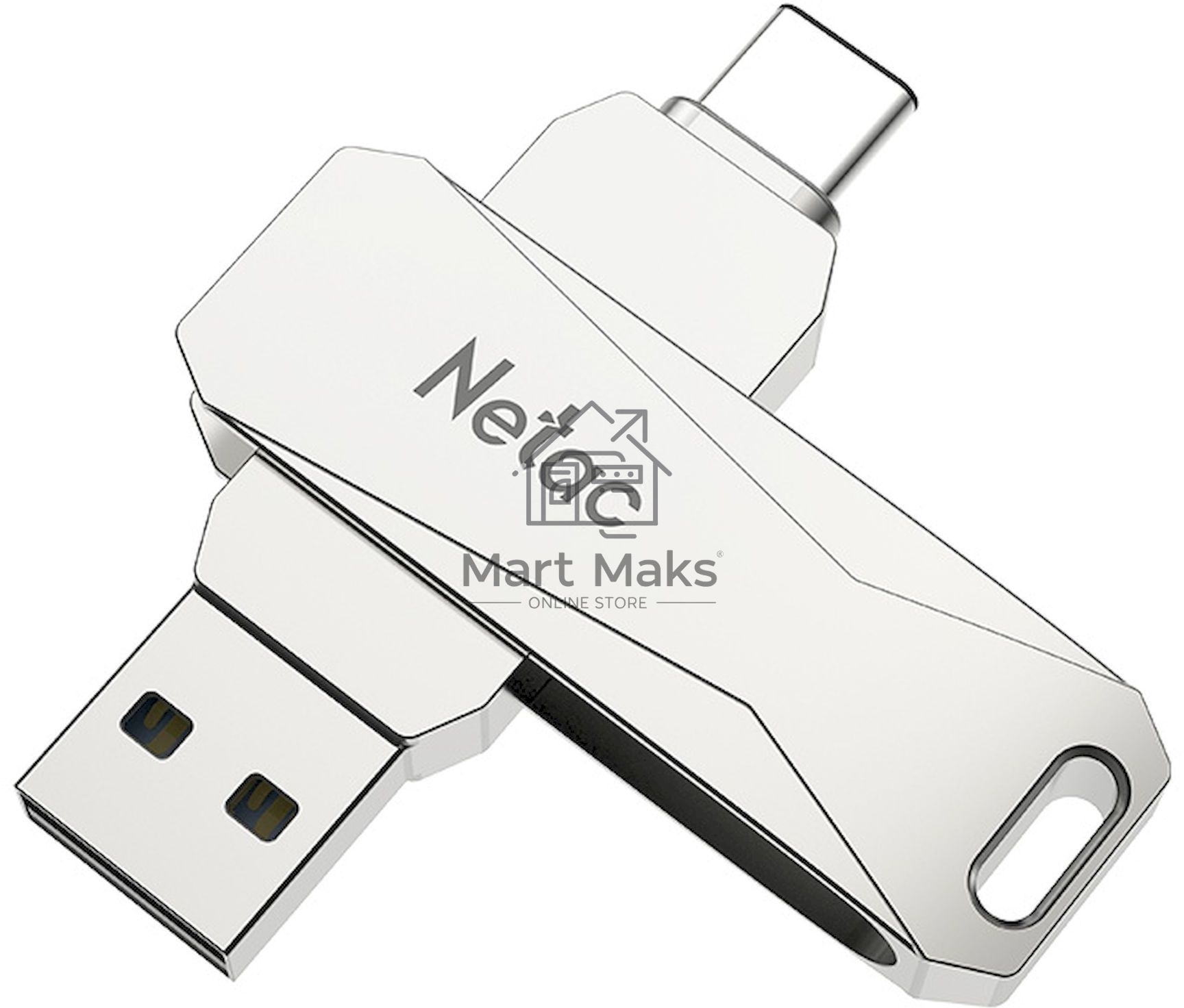 Флешка USB R/W R/W Drive Netac U782C NT03U782C-128G-30PN dual USB3.0+TypeC 128GB, retail version