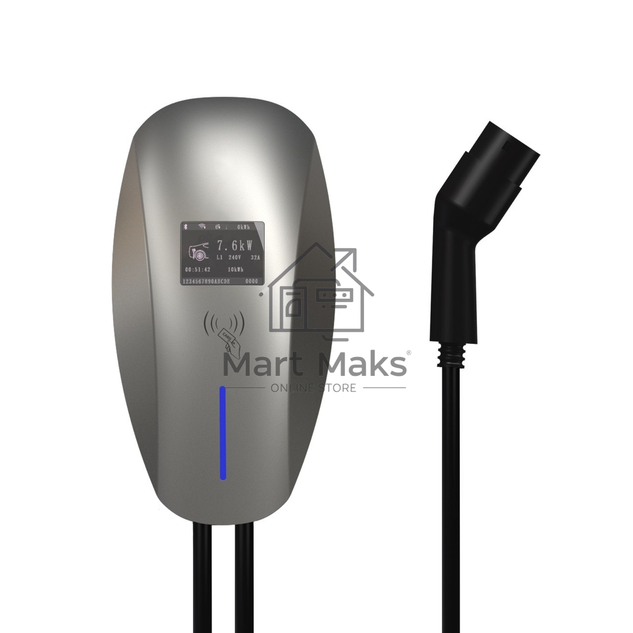 Зарядная станция S'OK 11kW WIFI APP OCPP1.6J RFID GBT (SHM10316GBT11KW-5)
