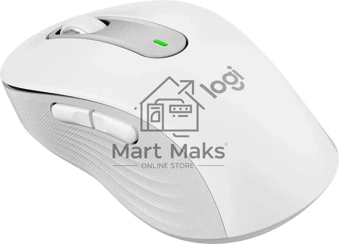 Мышь беспроводная Logitech Signature M650 белый, 4000 dpi, радиоканал, Bluetooth, USB, кнопки - 5