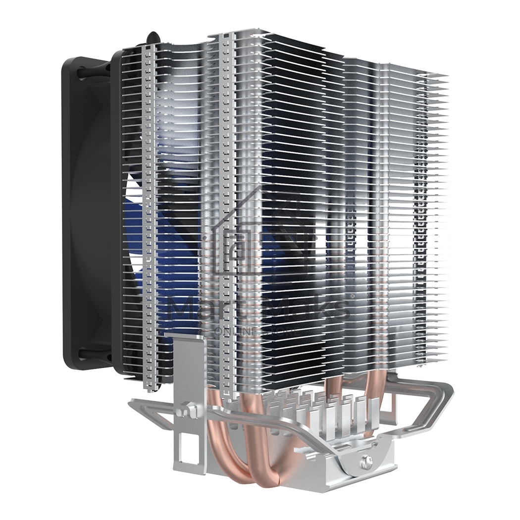 Кулер PCCooler S93 V2 S775/115X/AM2/AM3/AM4/FM1/FM2 (40 шт/кор, TDP 102W, вент-р 90мм, 2 тепловые трубки 6мм, 2200RPM, 22dBa)