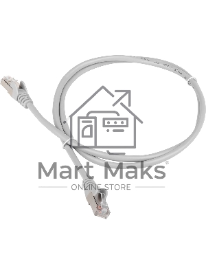 Кабель Patch cord Lanmaster TWT-45-45-1.5/S6-GY 1.5м FTP Cat 6 Grey