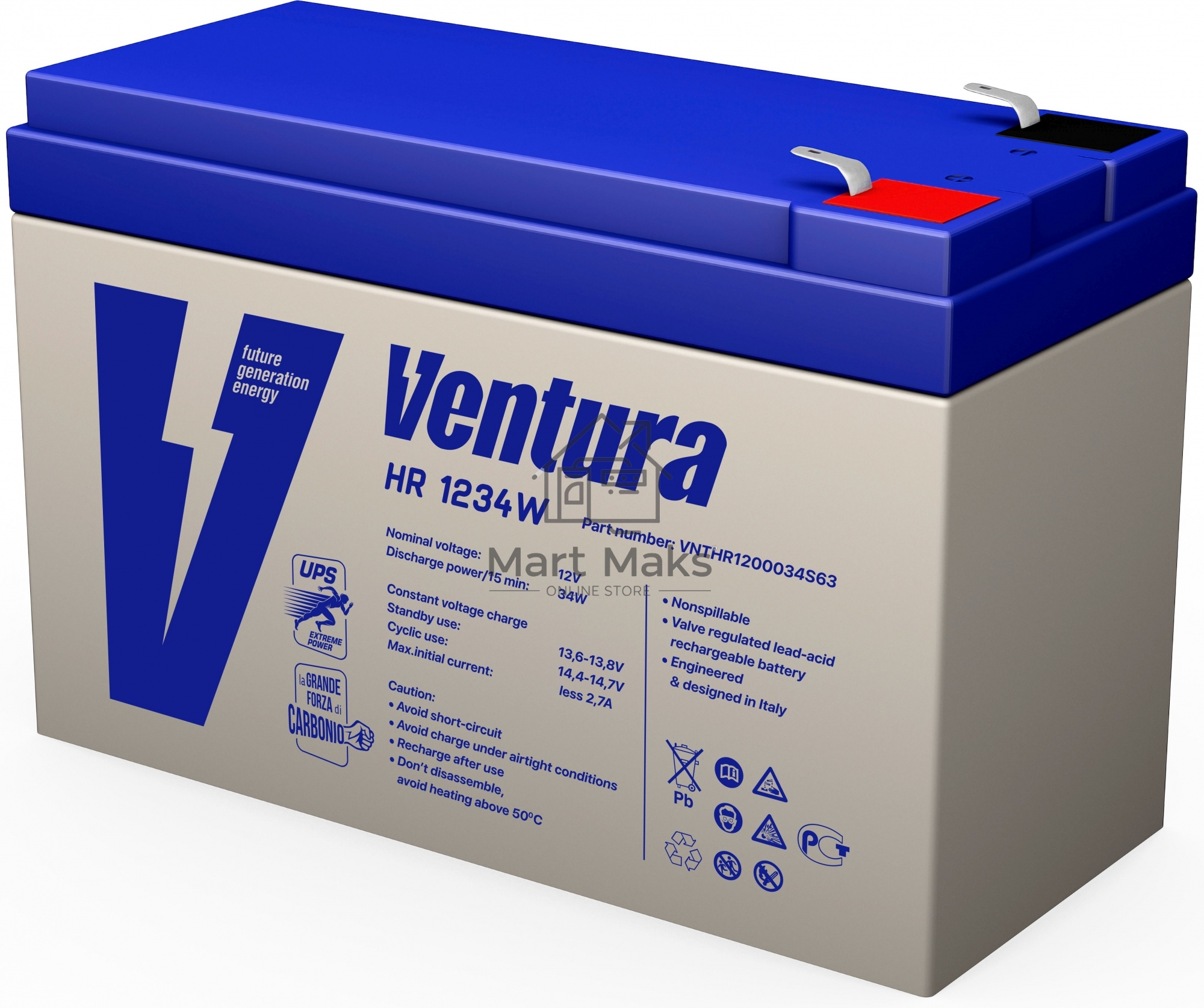 Батарея Ventura HR1234W 12V 9Ah