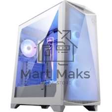 Компьютерный корпус MSI MPG GUNGNIR 300R AIRFLOW White, Midi Tower, EATX,2xUSB 3.2 Gen 1, 1xUSB 3.2 Gen2 Type-C,4x120мм PWM ARGb Fan, ARGb+PWM Control Board, Tempered Glass Window