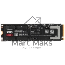 Накопитель SSD 2Tb Samsung 9100 PRO, M.2, PCI-E 5.0 x4, TLC 3D NAND R/W - 14800/13400 Mb/s