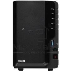 СХД настольное исполнение Synology 2BAY NO HDD DS225+