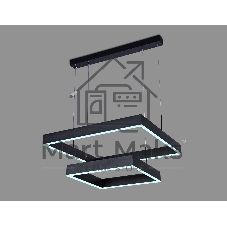 Светильник Ambrella light FA6633/2 BK черный 108W 600*600*720 (ПДУ РАДИО 2.4G)