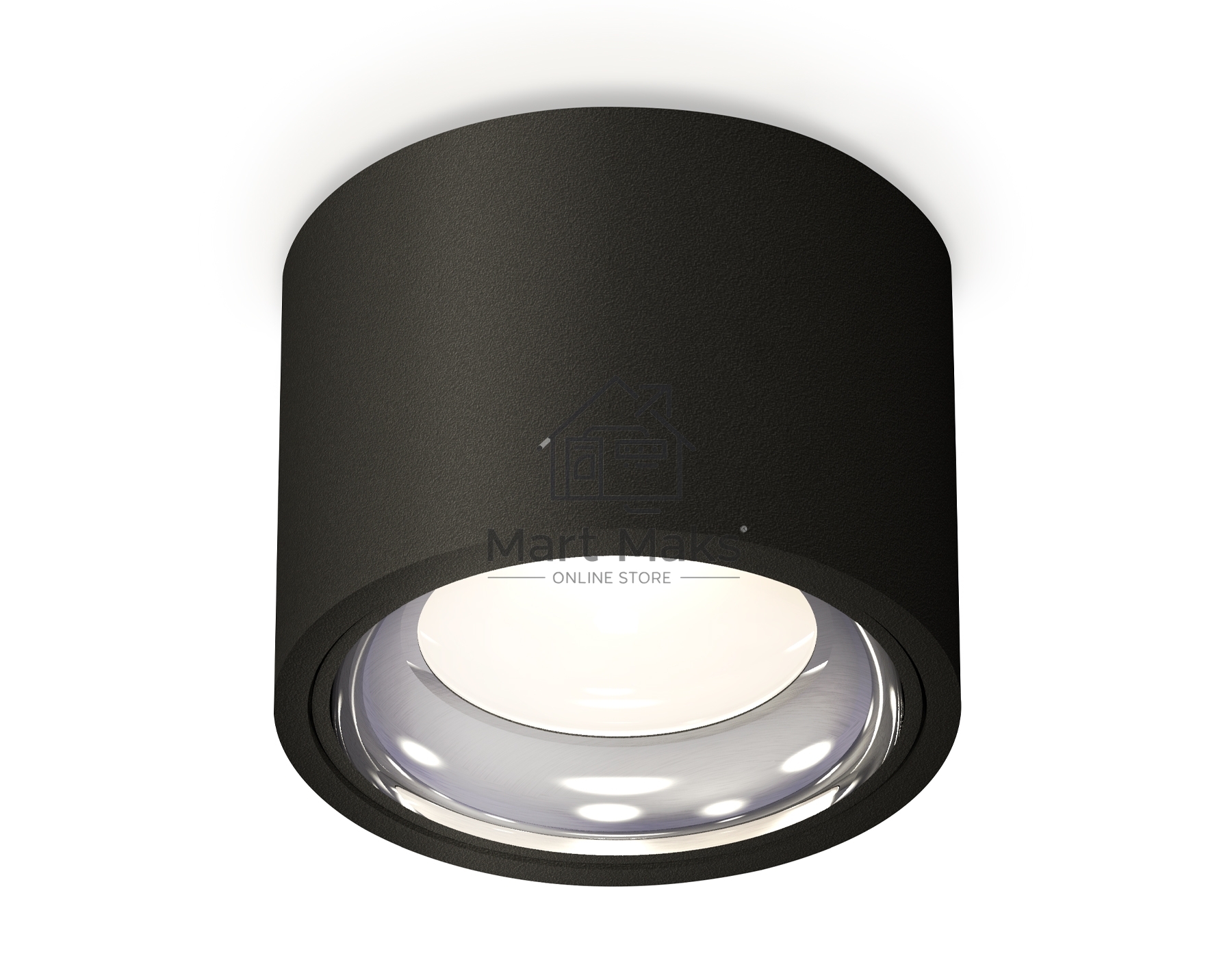 Светильник Ambrella Light XS7511011 SBK/PSL черный песок/серебро полированное MR16 GU5.3 (C7511, N7023)