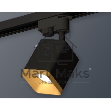 Светильник Ambrella light XT7813003 SBK/SGD черный песок/золото песок MR16 GU5.3 (A2521, C7813, N7704)