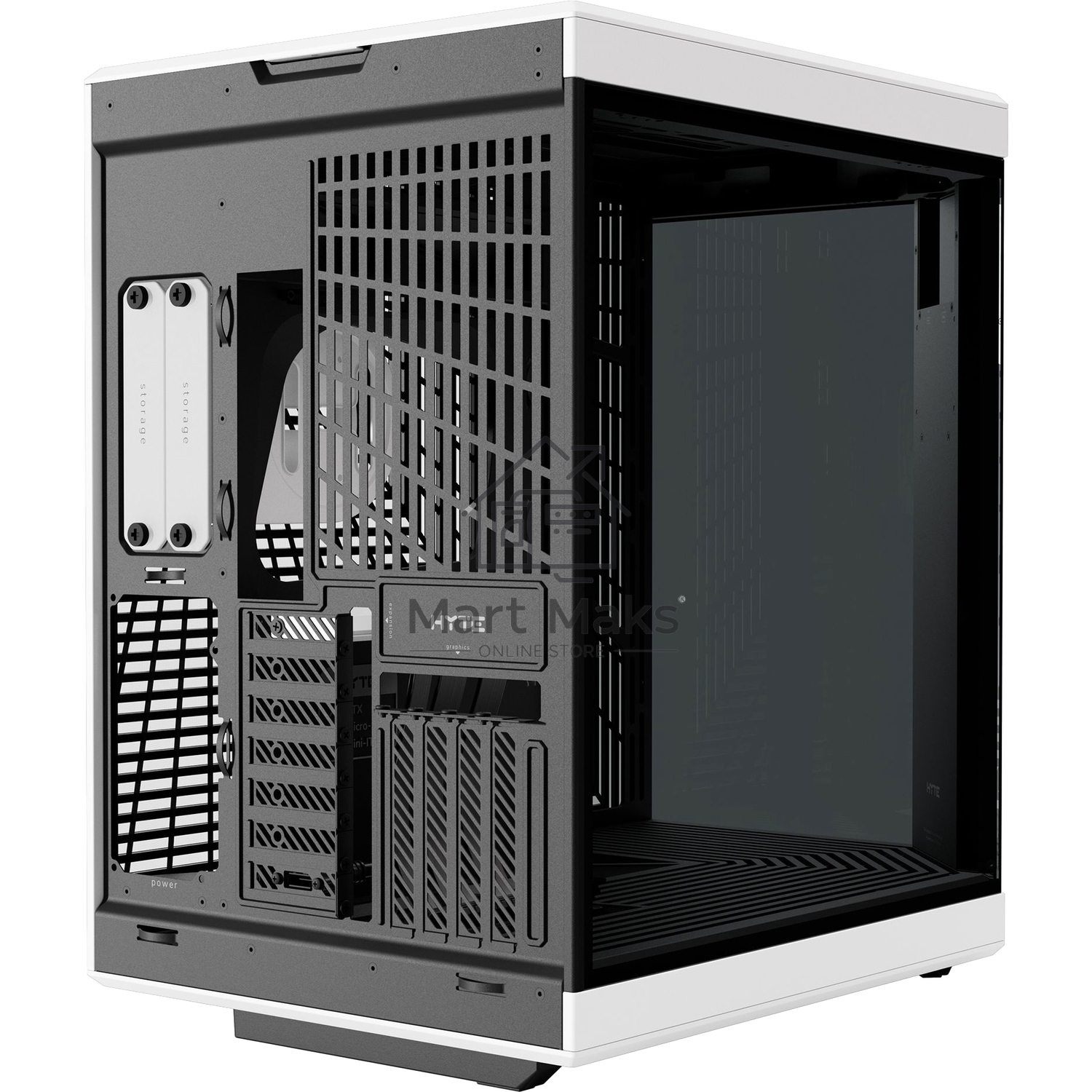 Корпус без блока питания Case HYTE Y70 Touch Infinite, Midi-Tower, TG, LCD, no fans, 2xUSB-A 3.2, 1xUSB Type-C, E-ATX, ATX, mATX, mITX White Panda