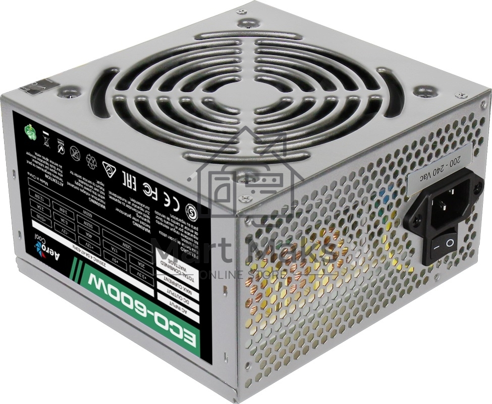 Блок питания Aerocool / Formula 600W Retail ECO-600W, 600Вт, 120мм, серый