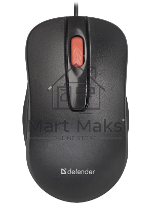 Мышь проводная Defender Point MM-756 черный, 1000 dpi, USB, кнопки - 3