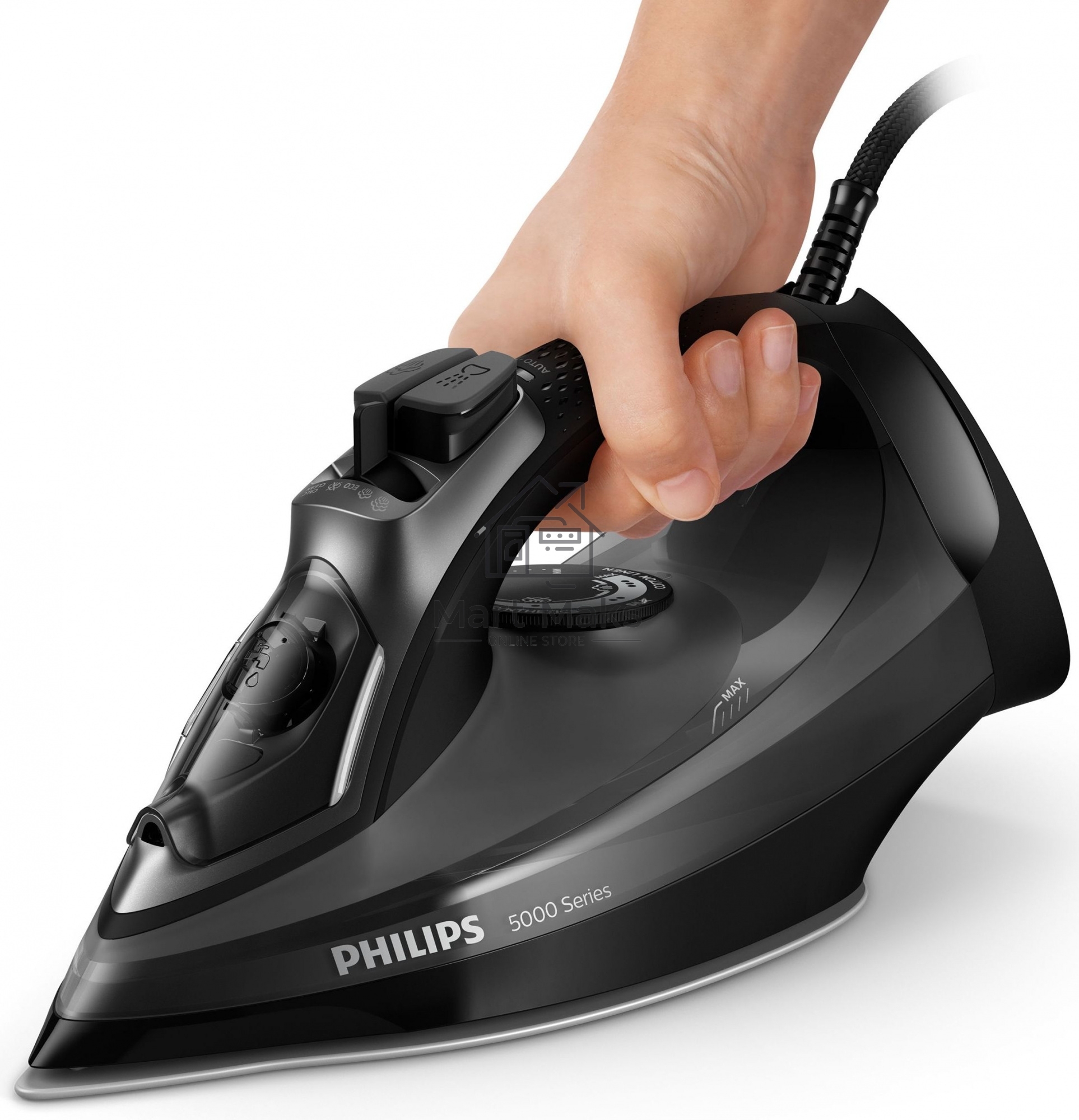 Утюг электрический Philips 2400 Вт, удар 200 г, пар 45 г/мин, SteamGlide Plus