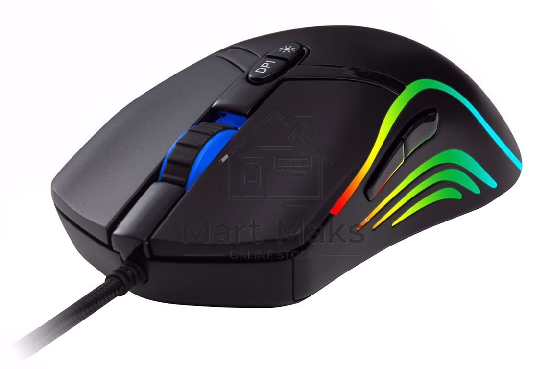 Мышь проводная Acer OMW144 черный, 3200 dpi, USB, кнопки - 7