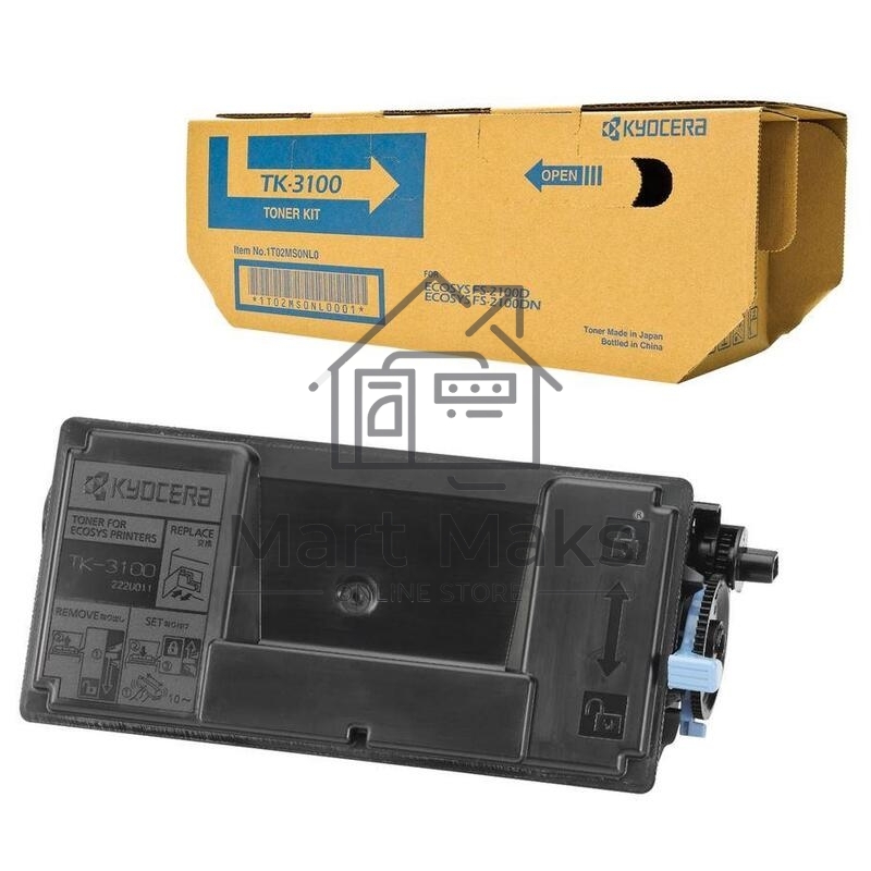 Картридж лазерный Kyocera TK-3100 (1T02MS0NL0) черный для FS-2100D/2100DN/M3040dn/M3540dn 12500 стр.
