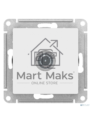 Механизм розетки TV ATLAS DESIGN проходной 4DB белый SchE ATN000192