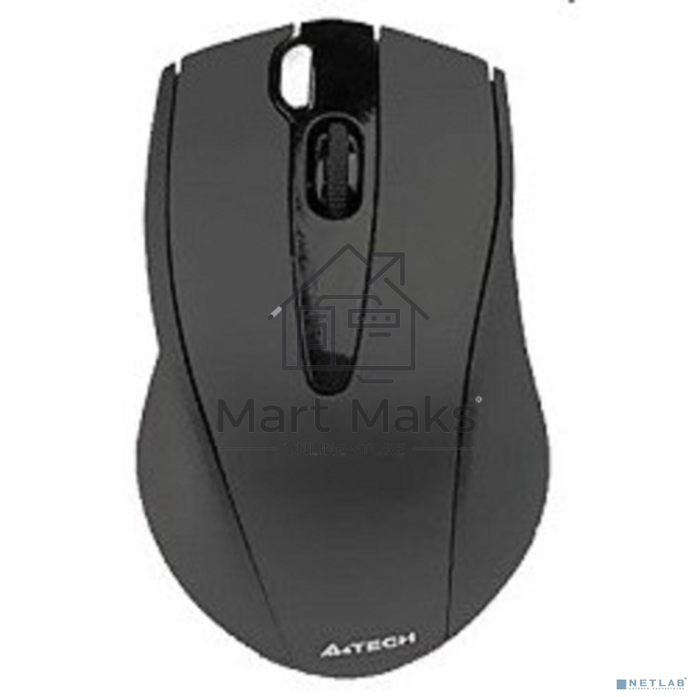 Мышь беспроводная A4Tech G9-500F черный, 1200 dpi, радиоканал, USB, кнопки - 4