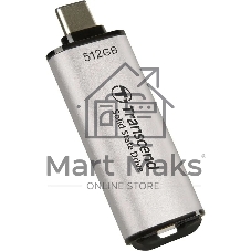 Внешний SSD Transcend USB-C 512GB TS512GESD300S ESD300 серебристый