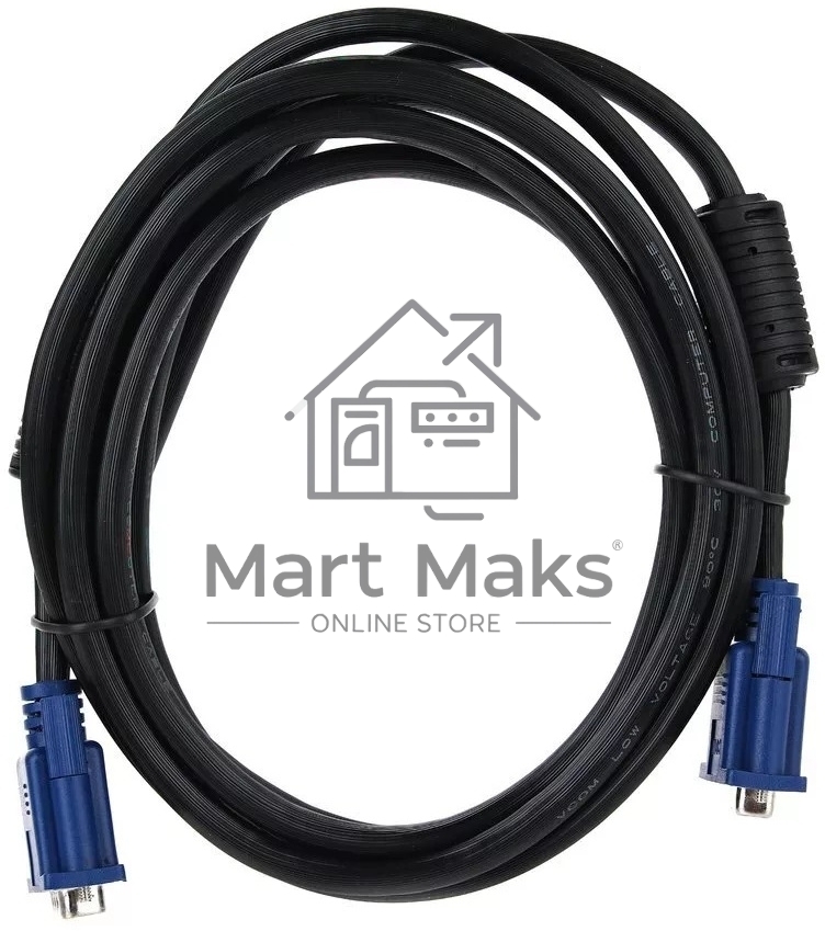 Кабель-удлинитель видео Premier 5-960EXT VGA (m)/VGA (f) 3м. феррит.кольца черный (5-960EXT 3.0)