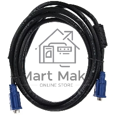 Кабель-удлинитель видео Premier 5-960EXT VGA (m)/VGA (f) 3м. феррит.кольца черный (5-960EXT 3.0)