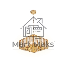 Светильник Ambrella light TR5149 GD/TI золото/янтарь E14/6 max 40W 500*500*1000