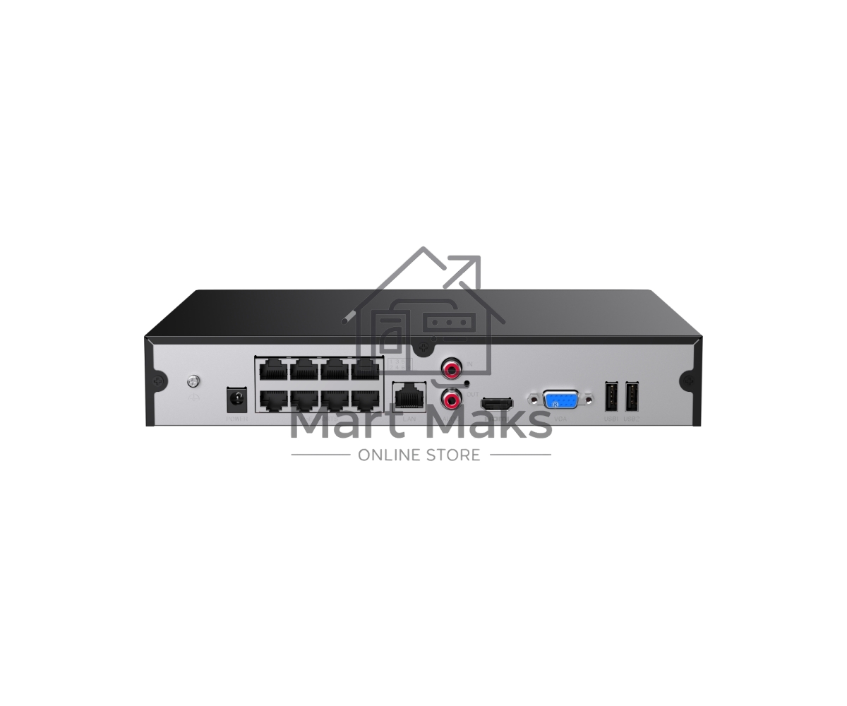 Видеорегистратор UHD IP-COM NVR3108-8P 8-канальный PoE сетевой